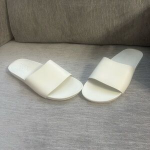 VANS WM DECON SLIDE ON SNEAKERS LEATHER UPPERS / RUBBER OUTSIDE